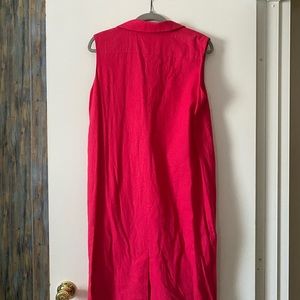 New designer made tailor sleeveless long dress vest